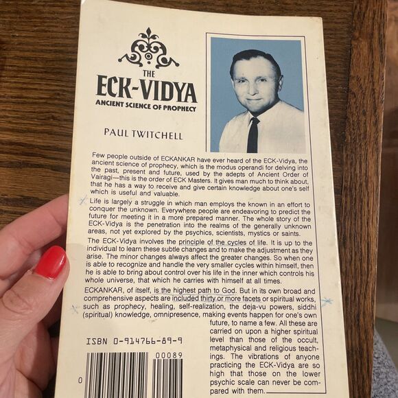 The ECK Vidya : The Ancient Science of Prophecy by Paul Twitchell Softcover 1982 - Picture 4 of 5